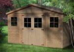Timbela M331 Houten Tuinschuur 12 m2 418 x 320 x H246 cm - Afbeelding 3