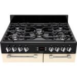 LEISURE Cookmaster CK90F232C 90 cm Dual Fuel fornuis - crème - Afbeelding 3