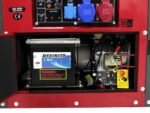 GeoTech Pro DGP8500SE-3 – Geluidarme generator met wielen en AVR 6 kW – Continu 5,5 kW Full-Power + eenfasige ATS - Afbeelding 2