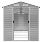 vidaXL Tuinschuur 191x555x198 cm gegalvaniseerd staal - Afbeelding 3